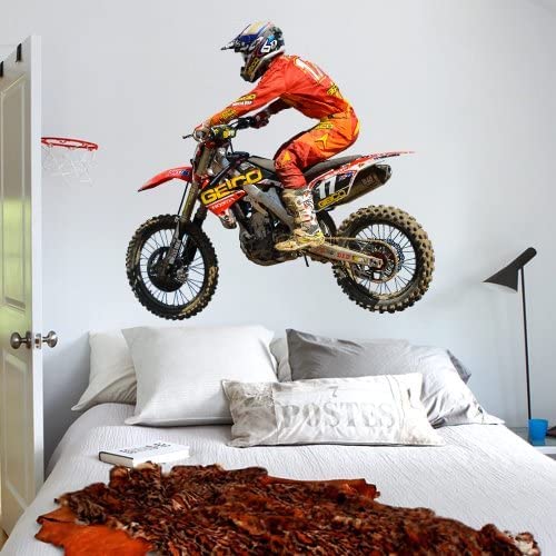 Amazon.com: Wall Decal Motorcycle Full Color Sticker Dirt Bike